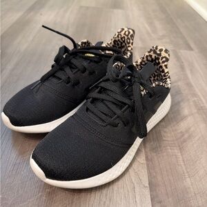 Adidas Black Sneakers with Animal Print